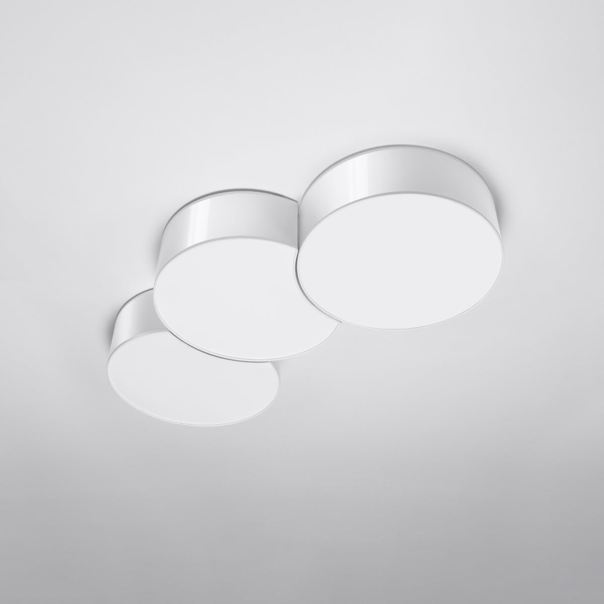 Plafonnier Cercle Courbé 3A blanc