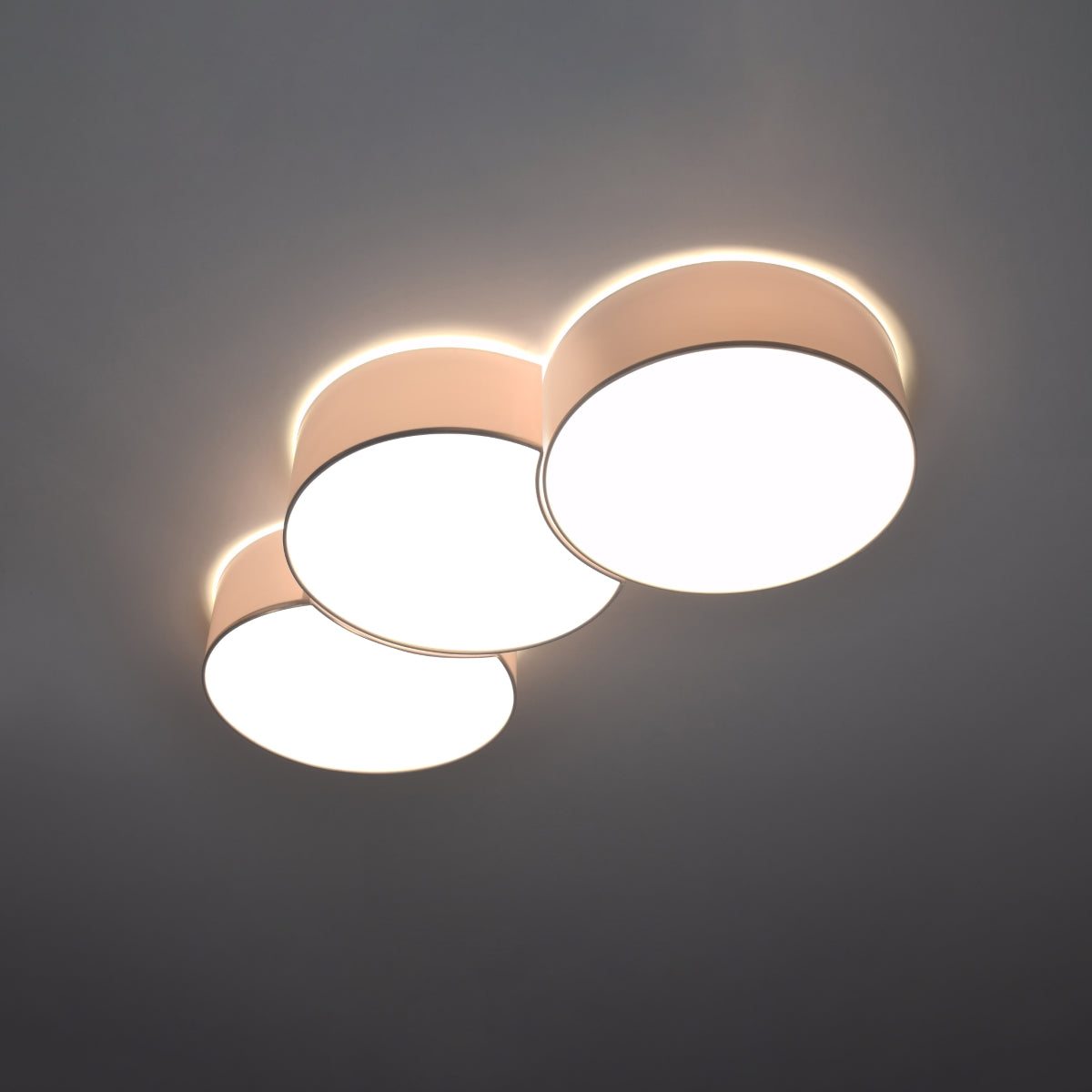 Plafonnier Cercle Courbé 3A blanc
