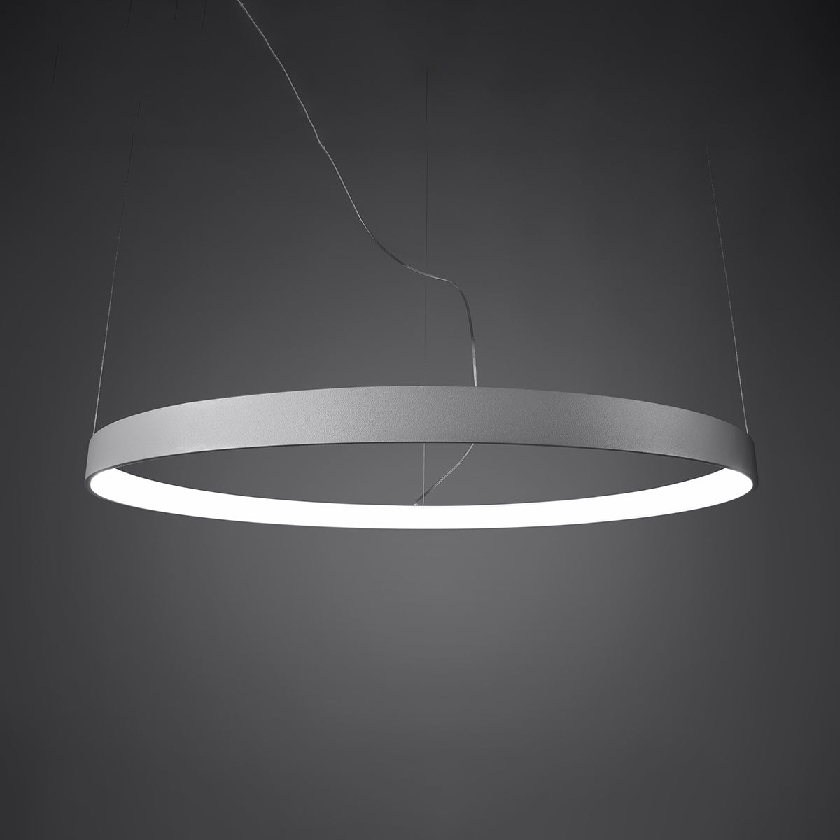 Lustre Anneau Solis 55 noir 4000K