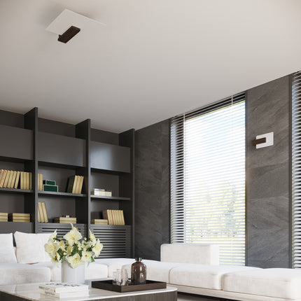 Geometrische Envol Wenge Wandleuchte
