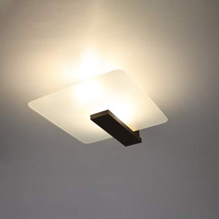 Lámpara de techo geométrica wengué Envol