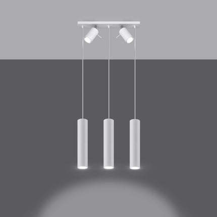 Richtungsabhängige Hängelampe mit 3 weißen LEDs