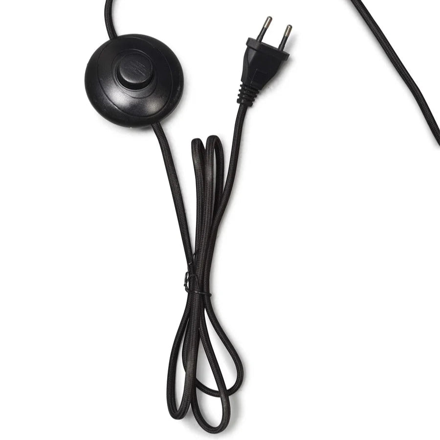 Lampadaire Bhutan Bambou Noir et Naturel 130cm