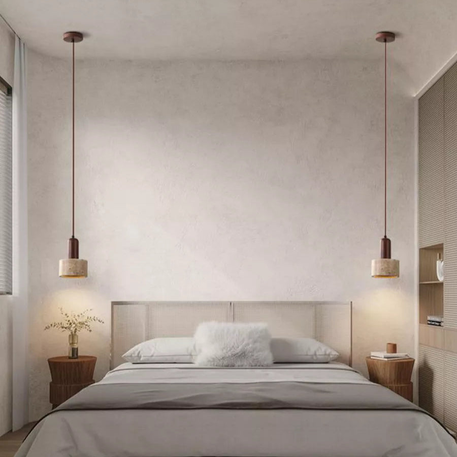 Travertine Stone Pendant Light