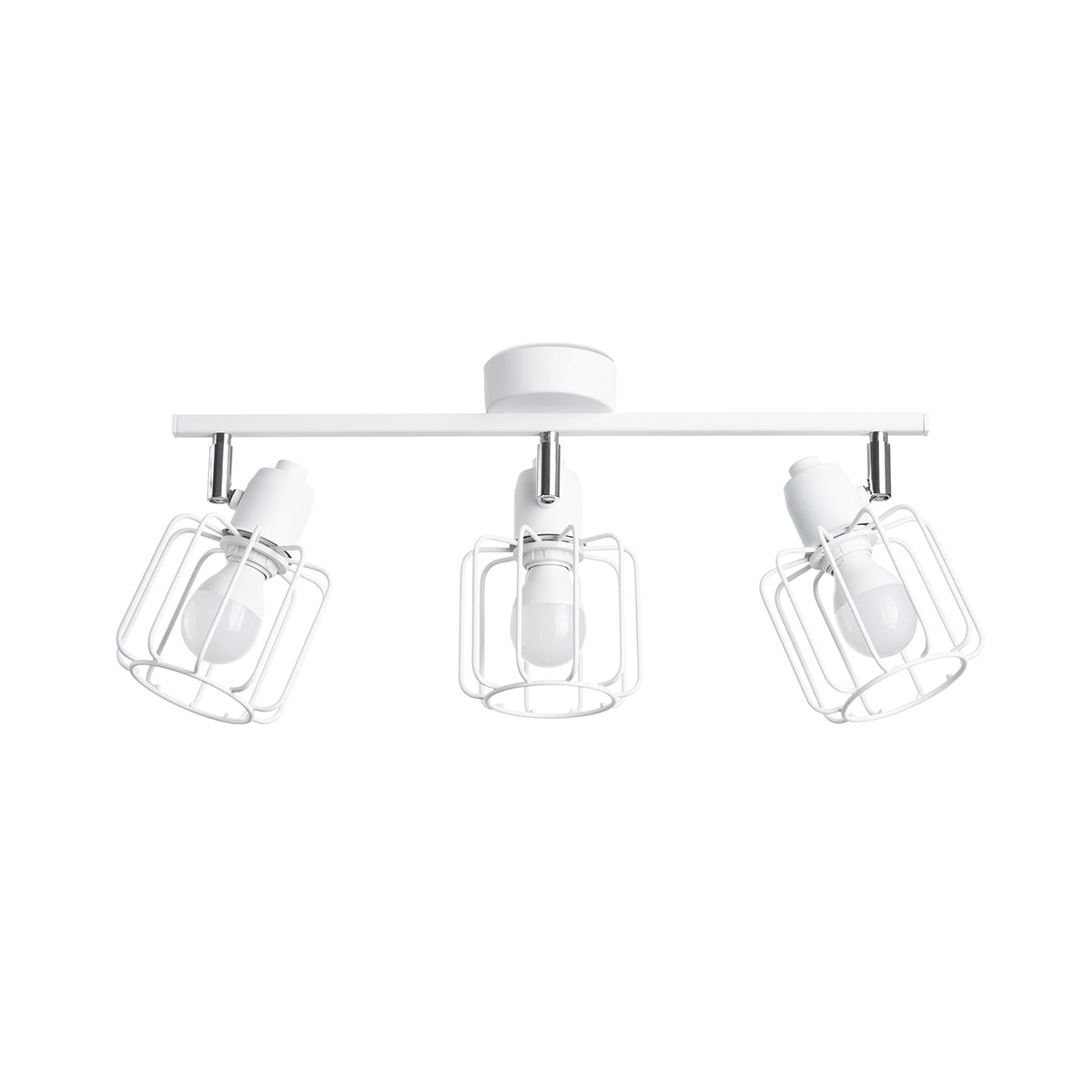 Plafonnier Cage Orientable 3 blanc