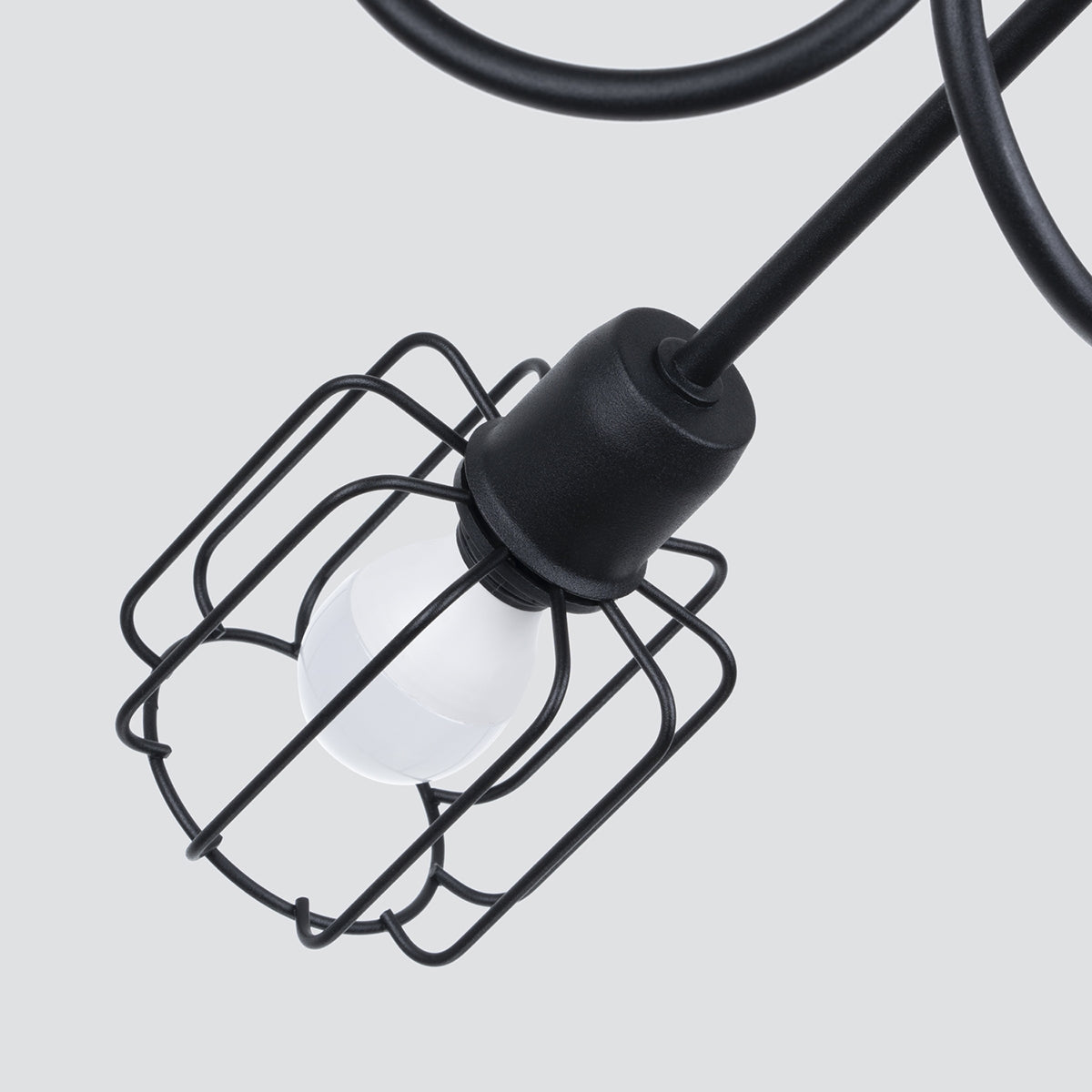 Lustre Cage Orientable 5S noir
