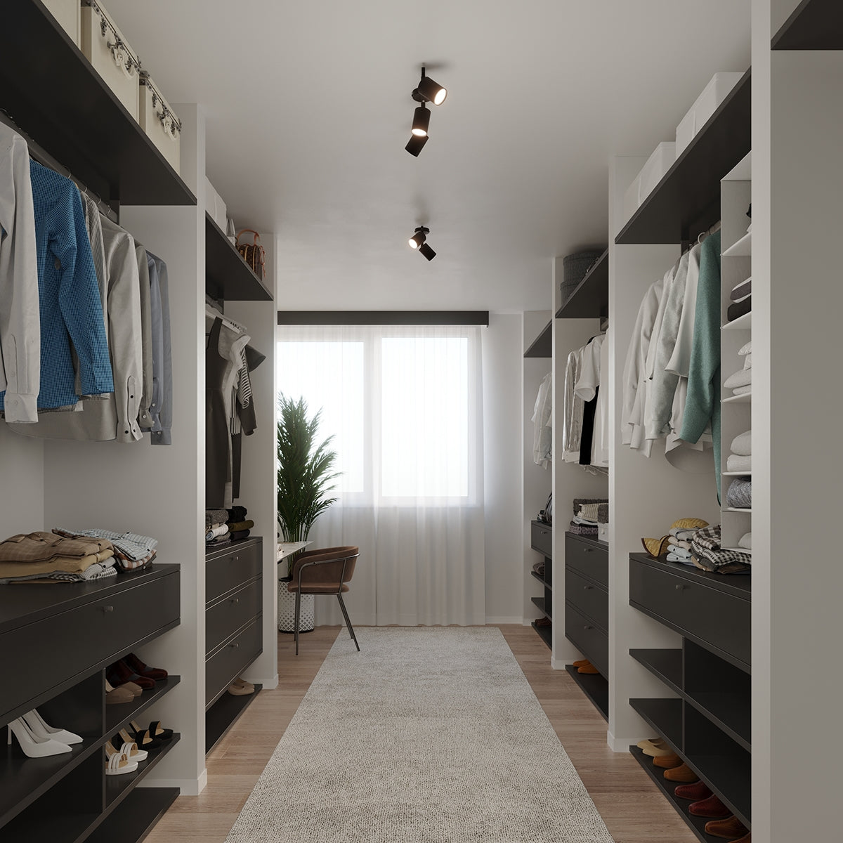 Applique Focus Moderne 1 noir