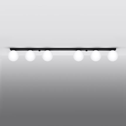 Globe Solis 6 black ceiling light