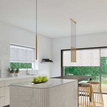 Goldene Hängelampe Halo 5L