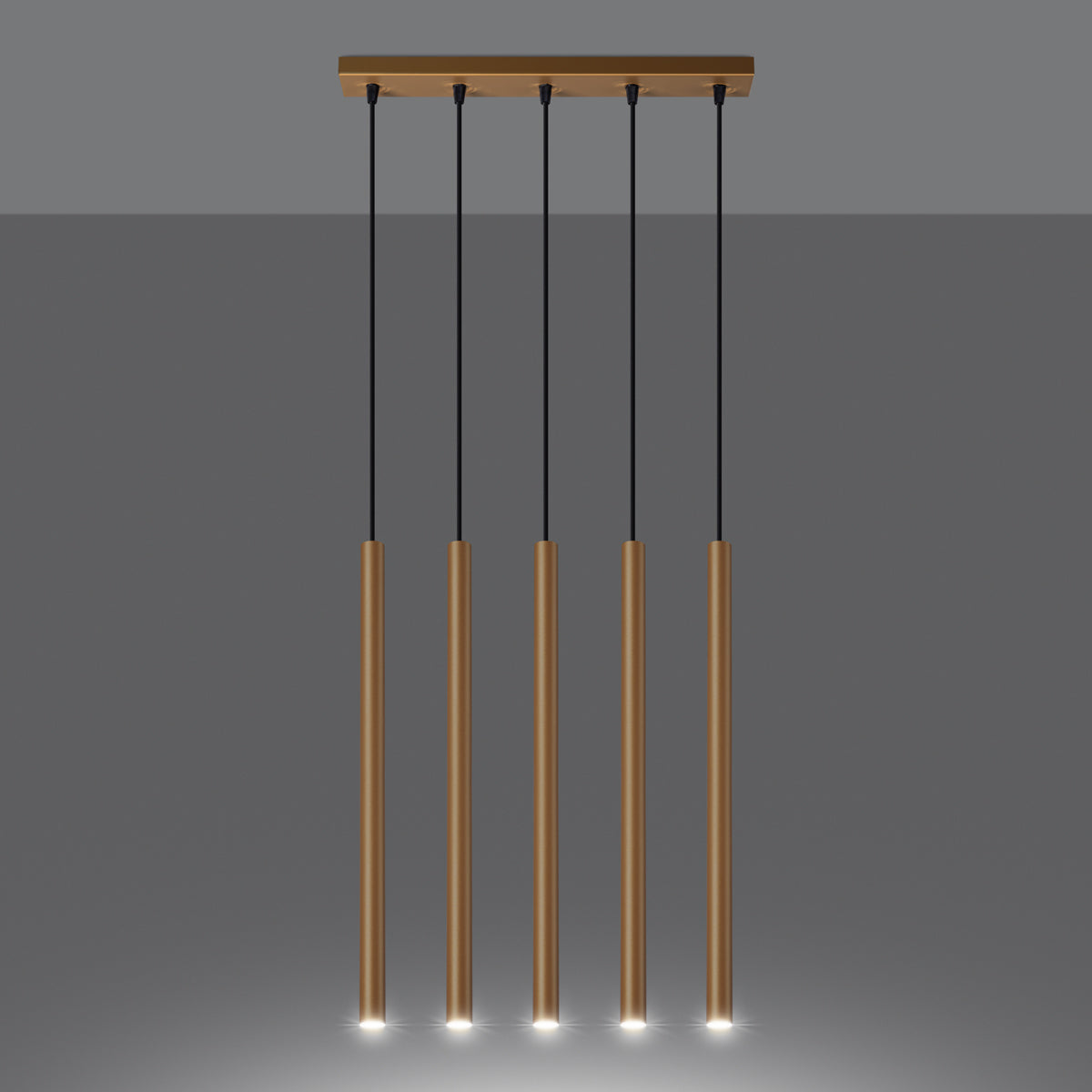 Lampe suspendue Halo 5L or