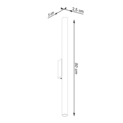 Aplique de pared blanco Halo 2