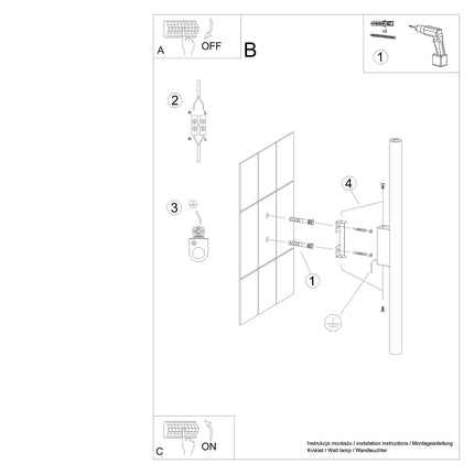 Aplique de pared blanco Halo 2