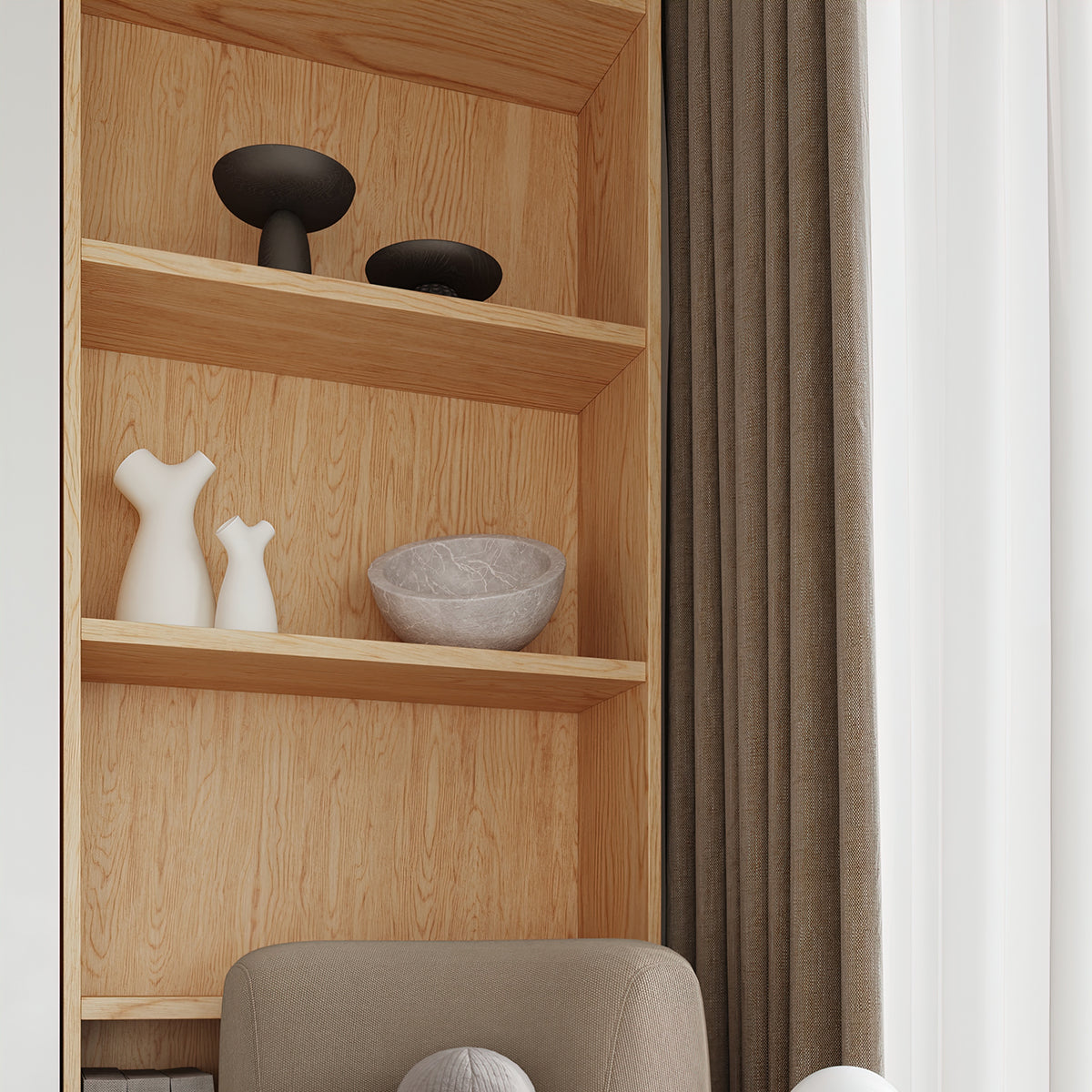 Plafonnier Pure en Bois Naturel 12