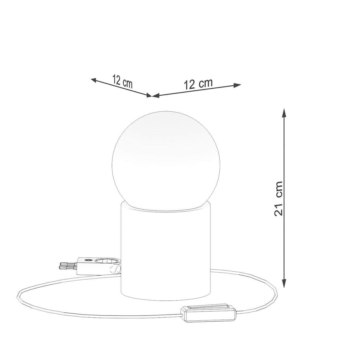 Lampe de table Pure en Bois Naturel