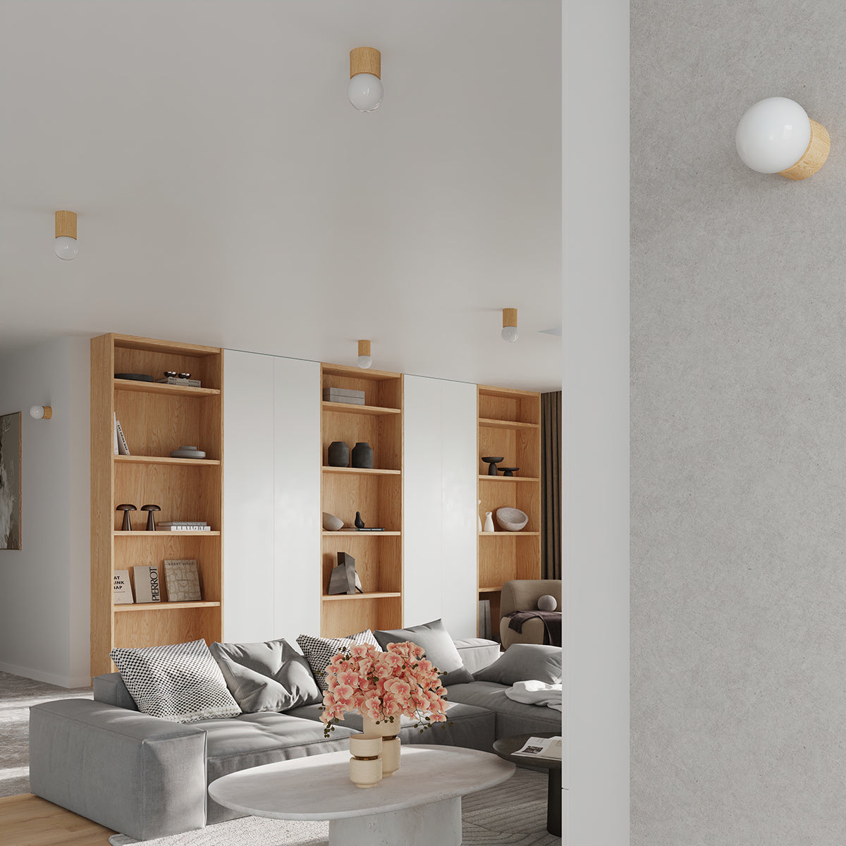 Lampe de table Pure en Bois Naturel