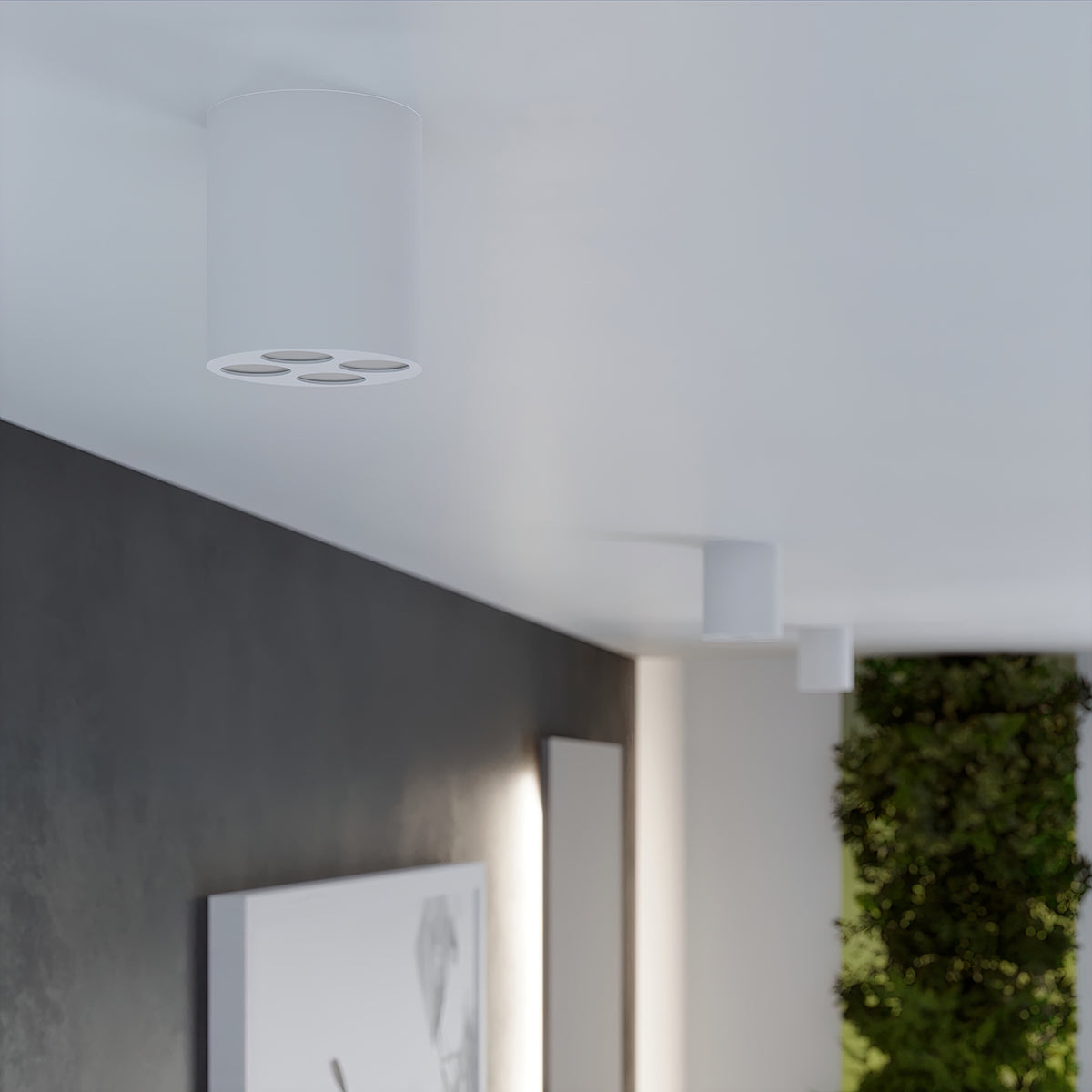 Plafonnier Multi-Spot blanc LED