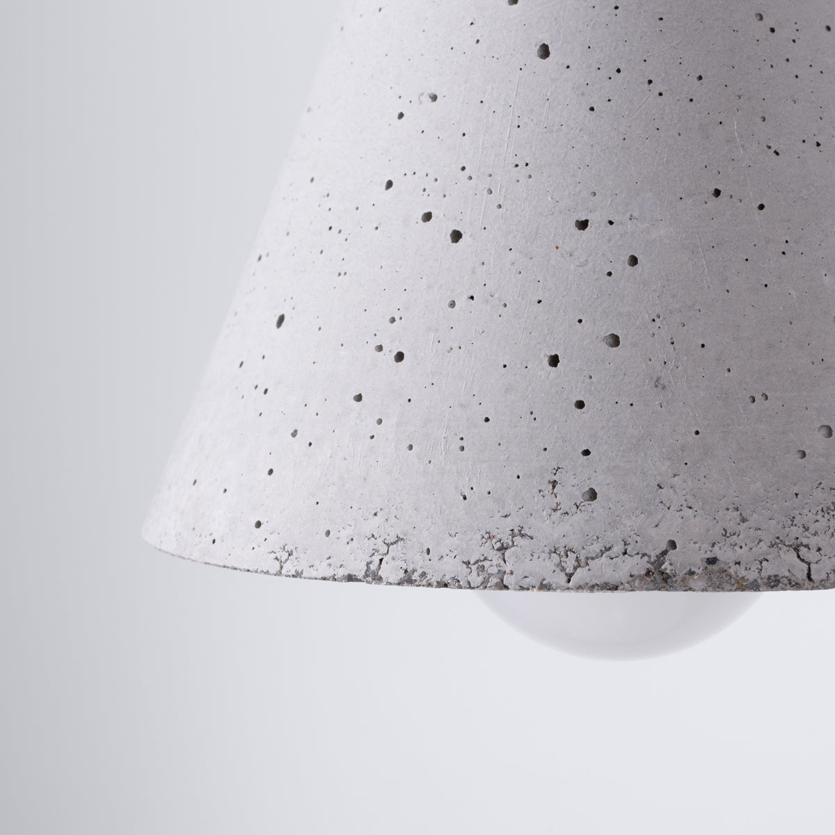 Lampe suspendue Cône Minimaliste 1 béton