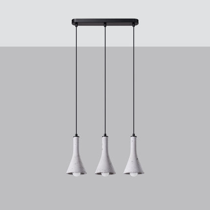 Minimalist Cone 3L concrete pendant lamp