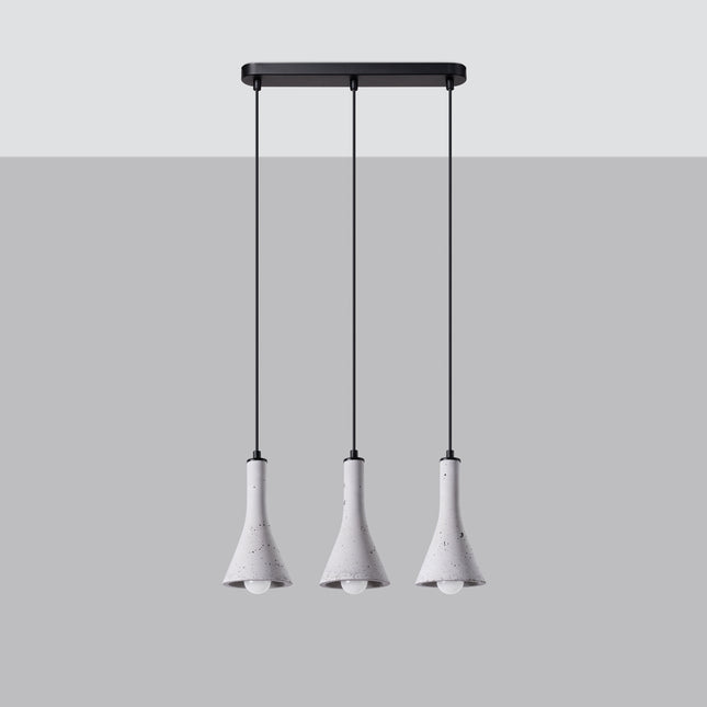 Minimalist Cone 3L concrete pendant lamp