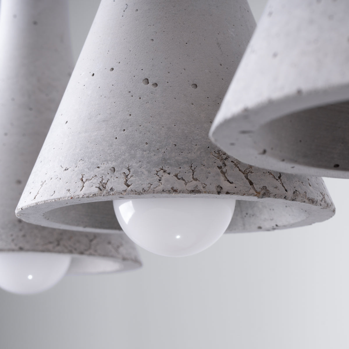 Lampe suspendue Cône Minimaliste 3L béton