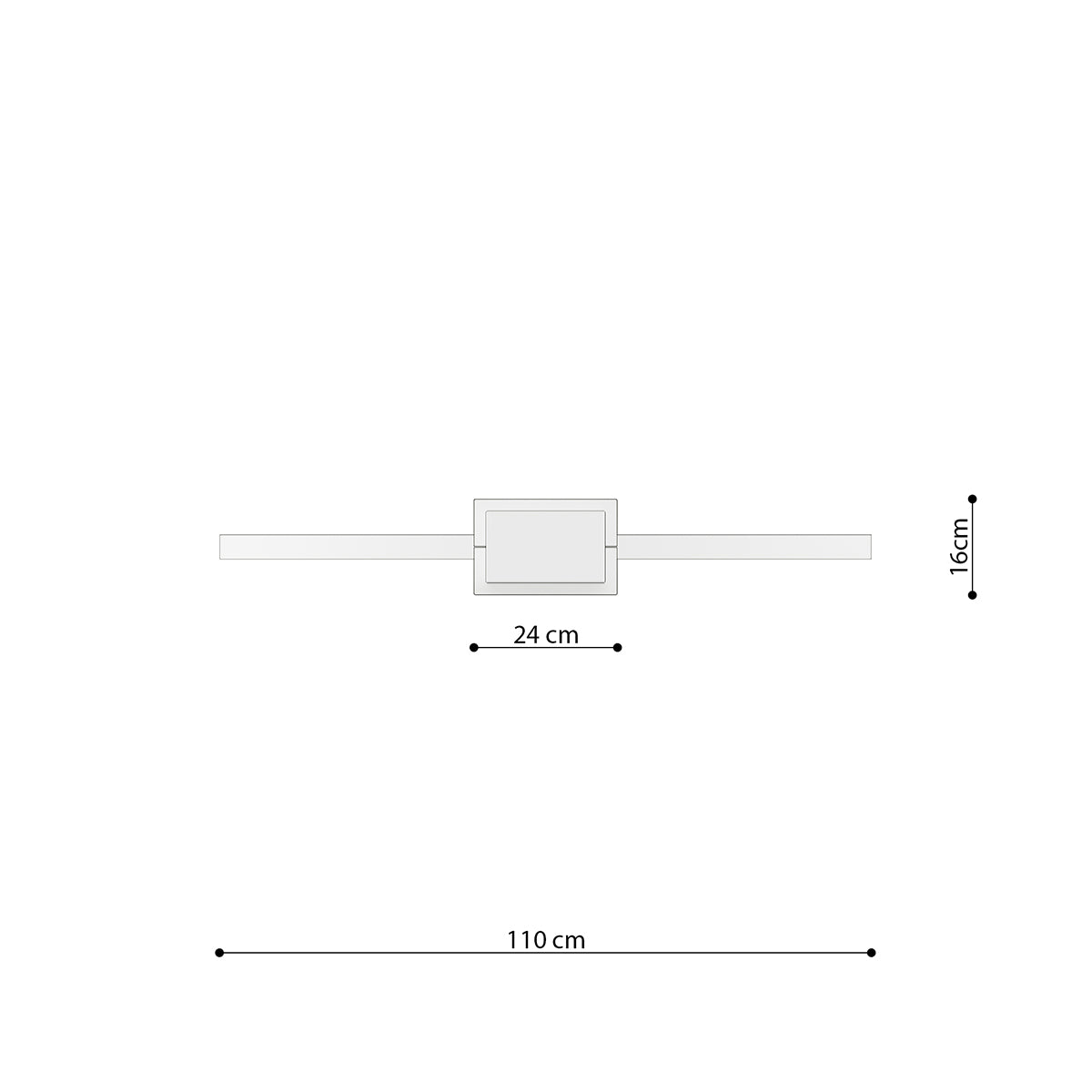 Lampe suspendue Anneau Solis 110 noir 4000K