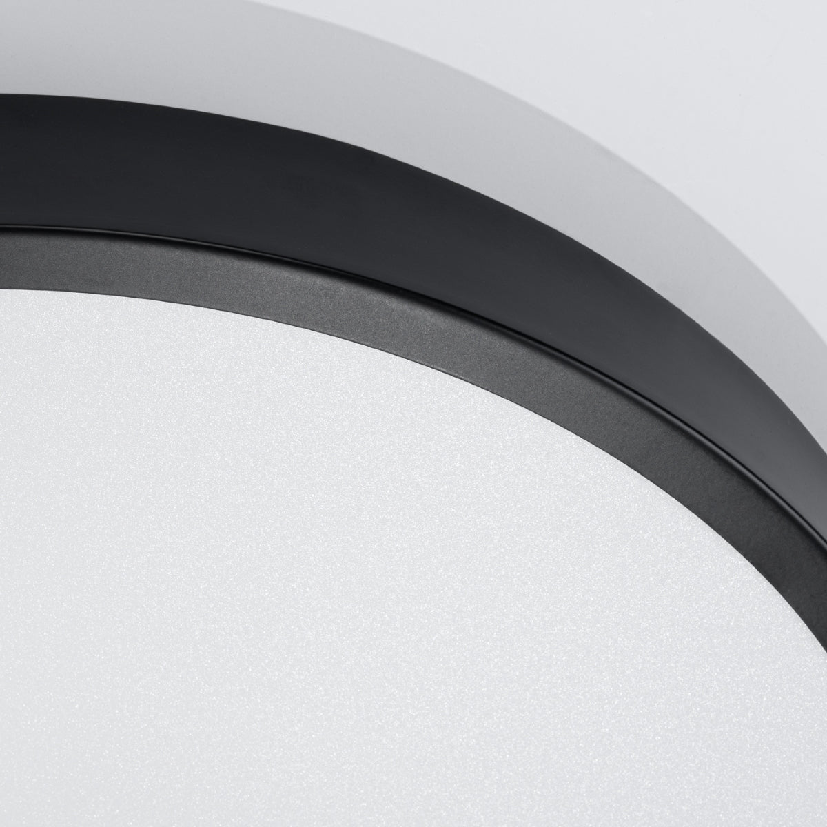 Plafonnier Cercle Moderne 50 noir LED 3000K