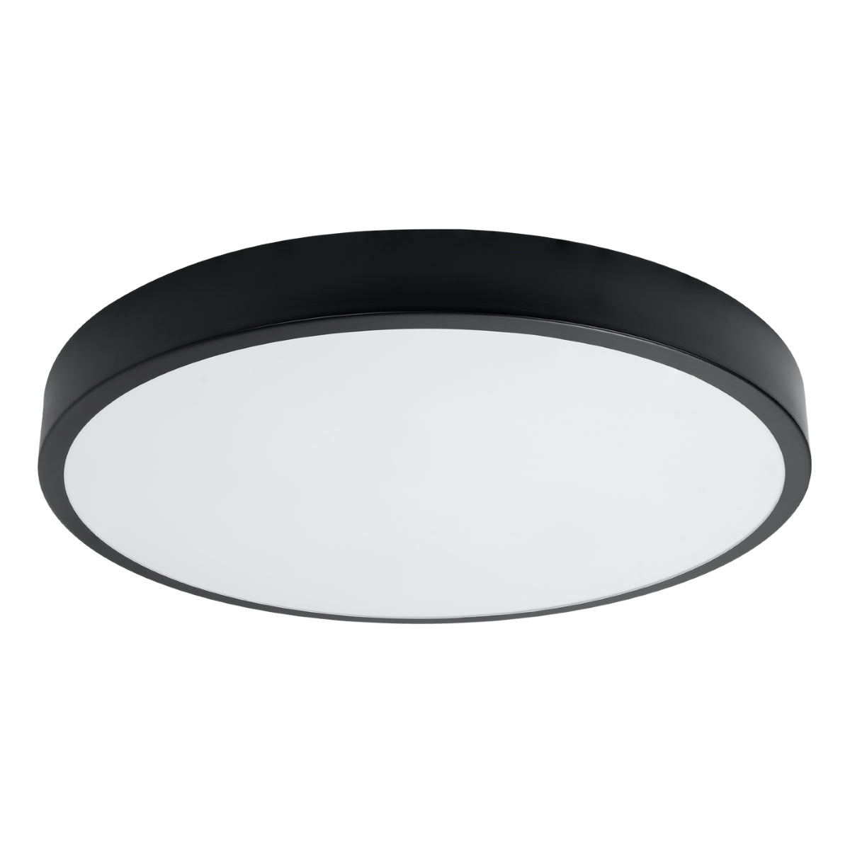 Plafonnier Cercle Moderne 60 noir LED 3000K