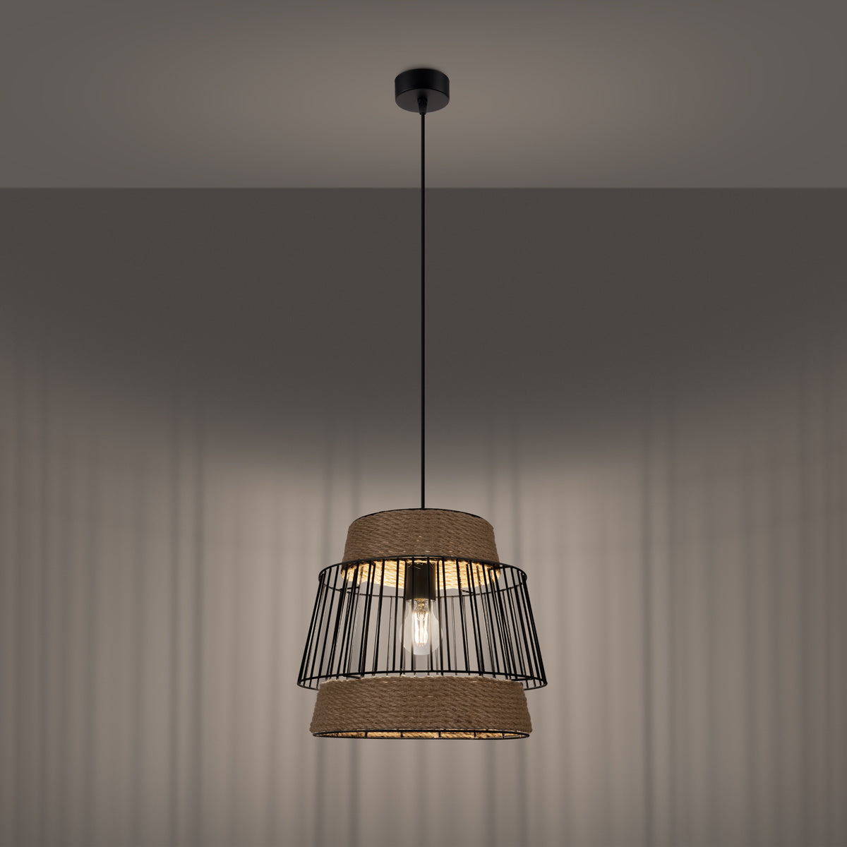 Lampe suspendue Cocon Tissé