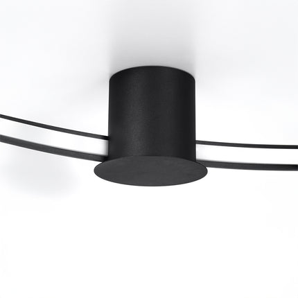 Ceiling light Ring Solis 55 black 3000K