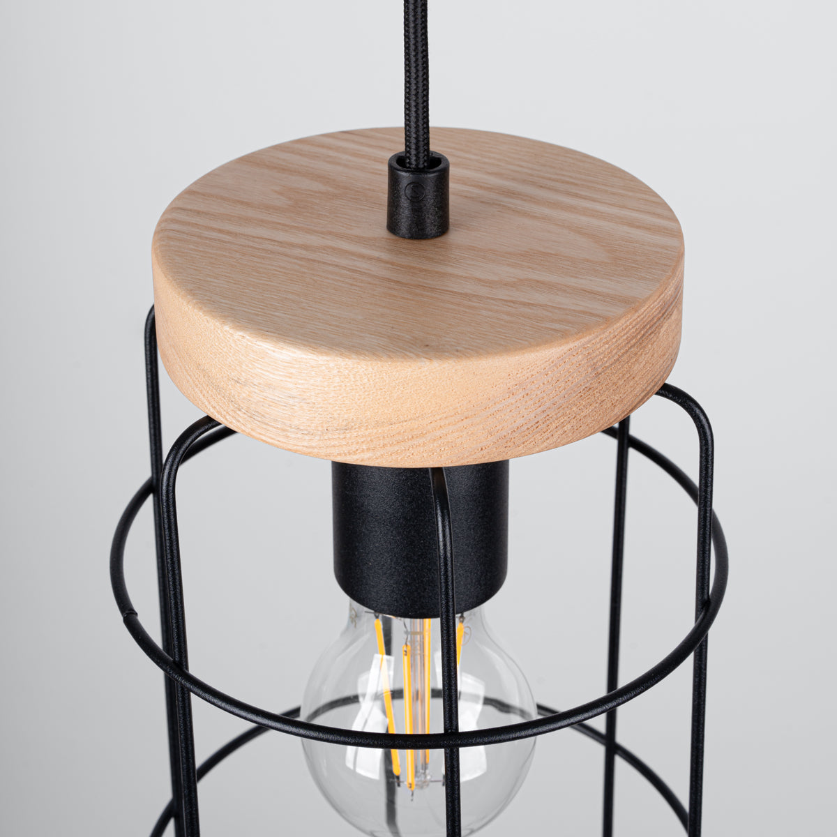 Lampe suspendue Cage Industrielle 3L