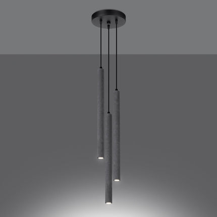 Halo 3P Beton-Pendelleuchte