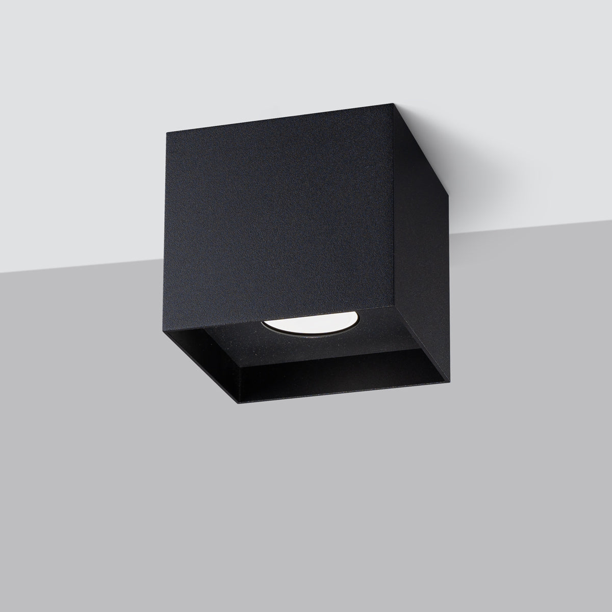 Timeless Cube Ceiling Light in Black