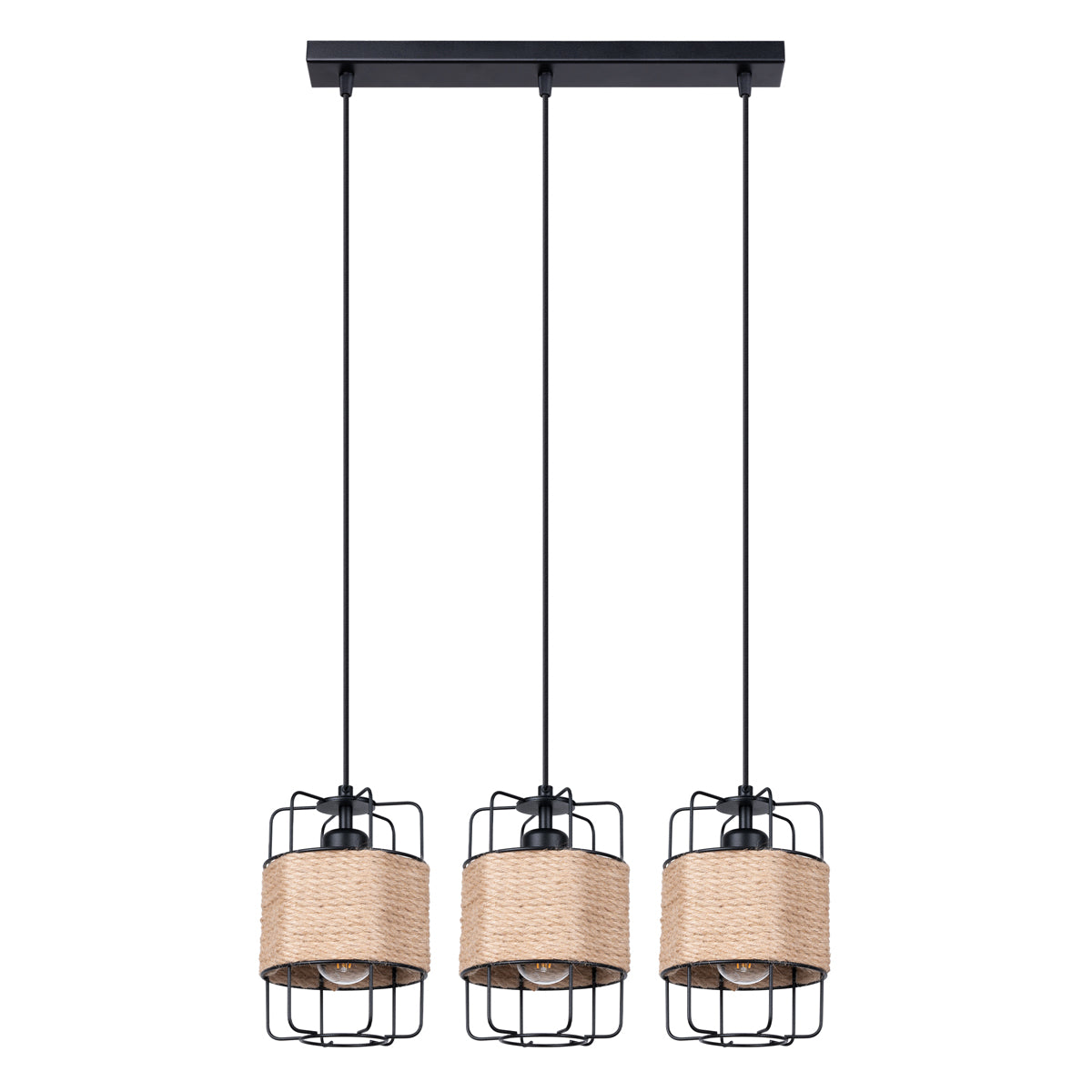 Lampe suspendue Design Corde 3L