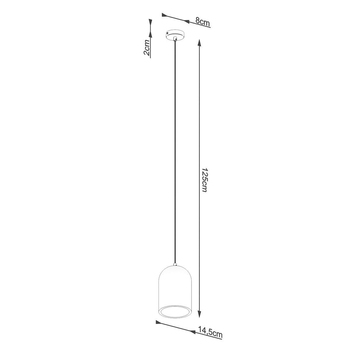 Lampe suspendue Épure Béton