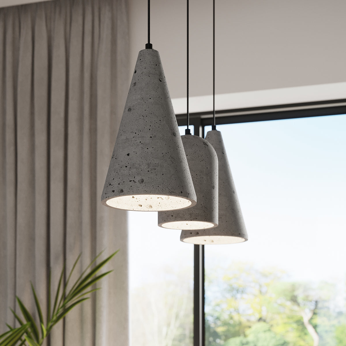 Lampe suspendue Épure Béton