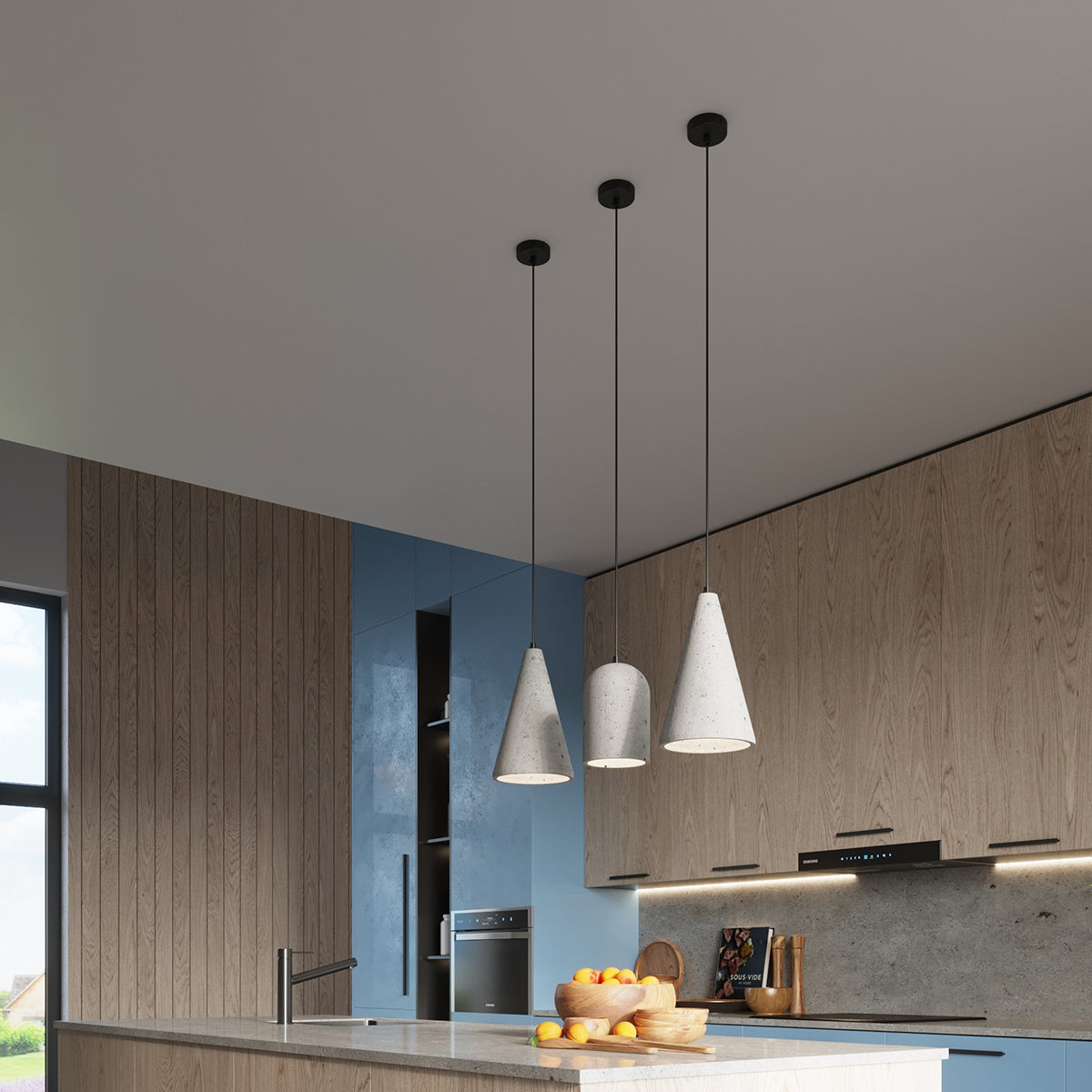 Lampe suspendue Épure Béton