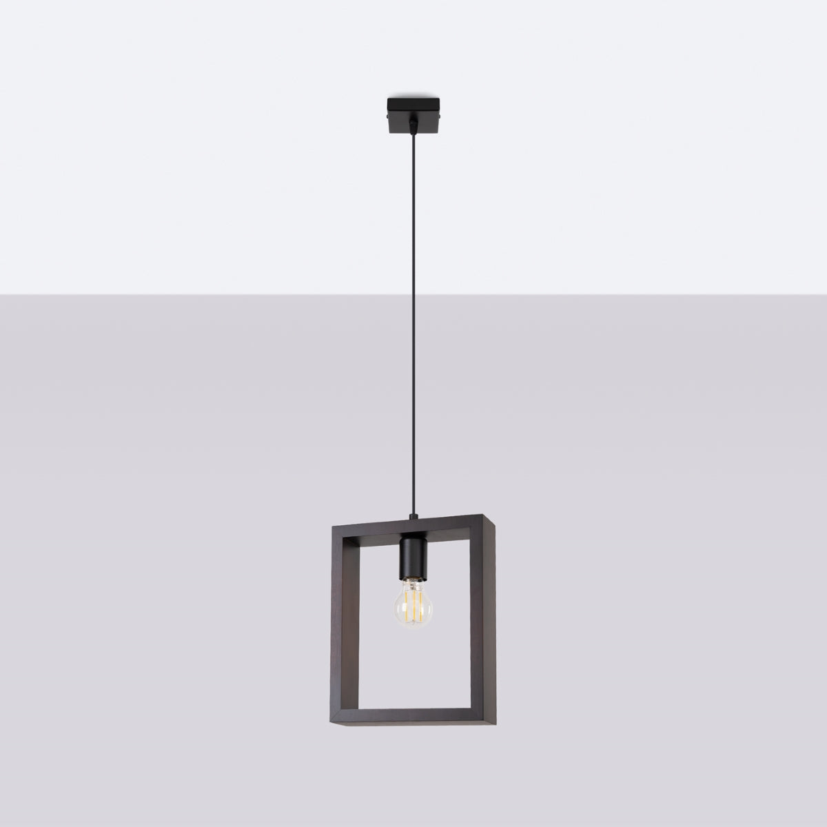 Lampe suspendue Cadre Pure wengé