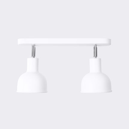 Lámpara de techo Elba 2 con campana ajustable, color blanco