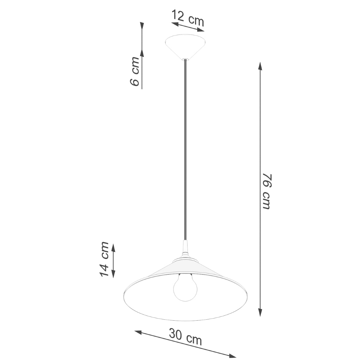 Pur Zuna hanging lamp white