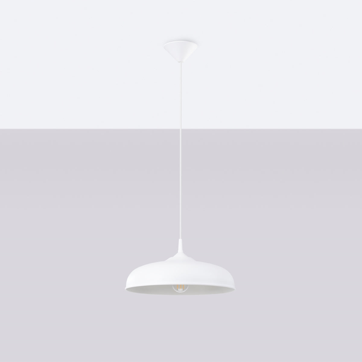 Lampe suspendue Pur Gina blanc