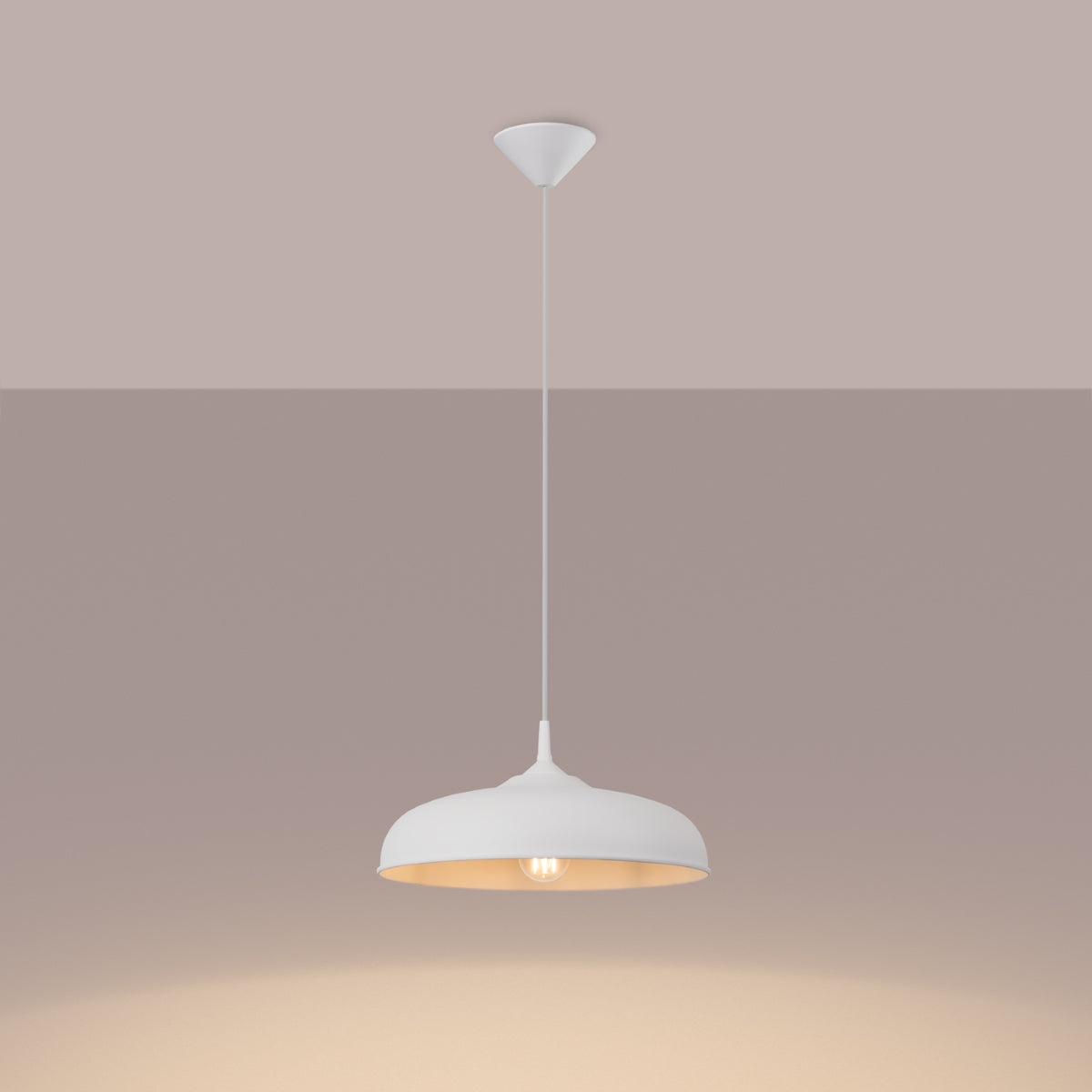 Lampe suspendue Pur Gina blanc