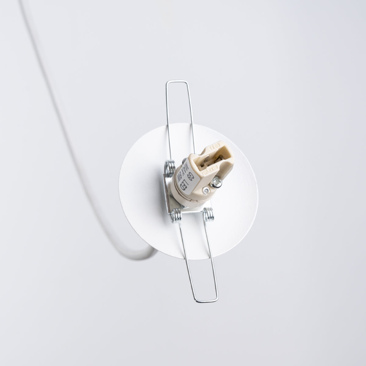 Lampe suspendue Sphère en Cage 1 blanc