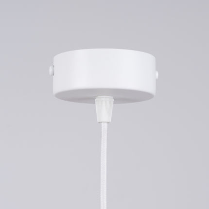 Lampe suspendue Sphère en Cage 1 blanc