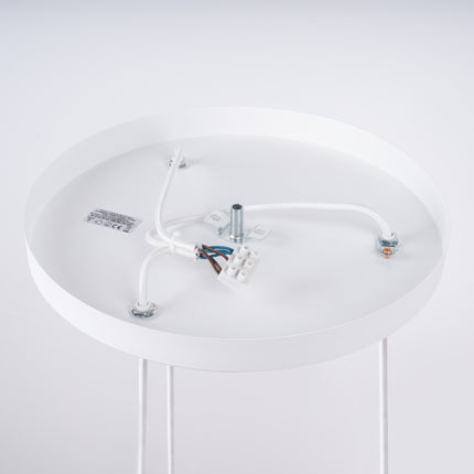 Lampe suspendue Sphère en Cage 3P blanc