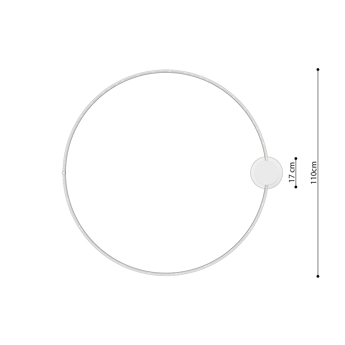Plafonnier Anneau Solis 110 blanc 4000K
