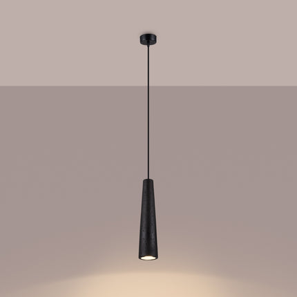 Lámpara colgante Electra de hormigón negro