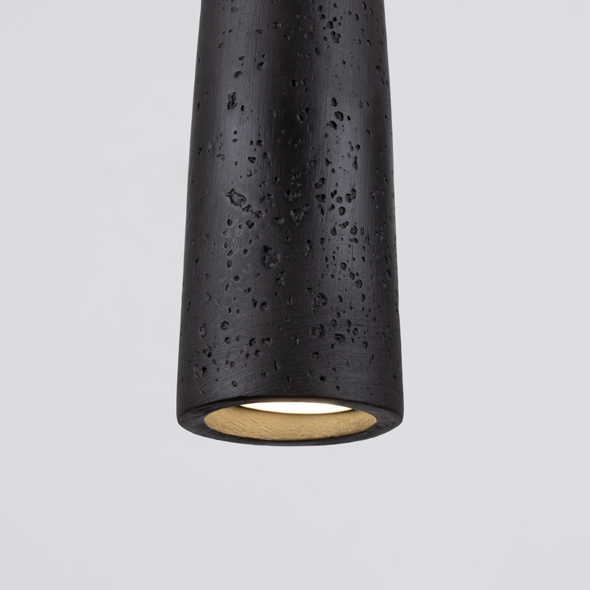 Electra black concrete pendant light