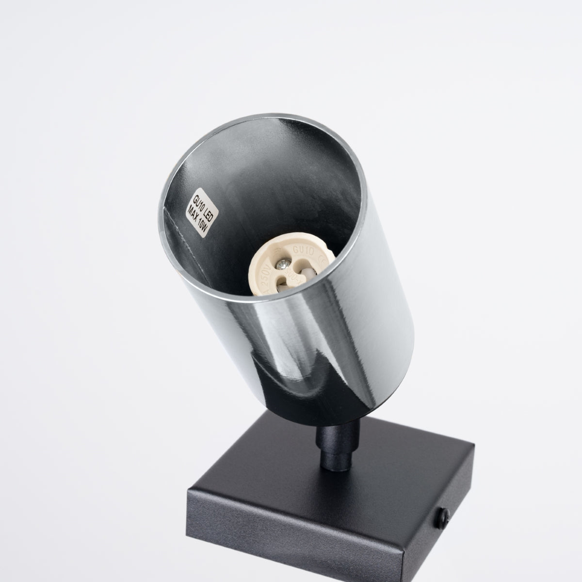 Luxury Steel Wall Light Black/Chrome
