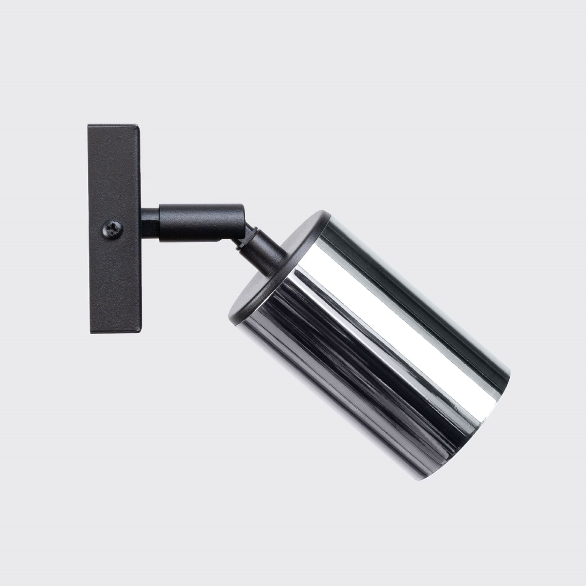 Luxury Steel Wall Light Black/Chrome