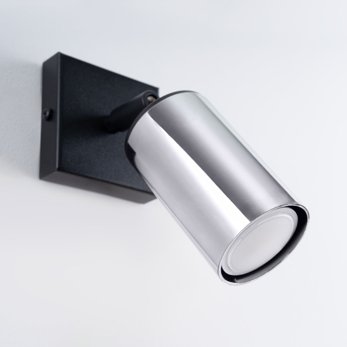 Luxury Steel Wall Light Black/Chrome